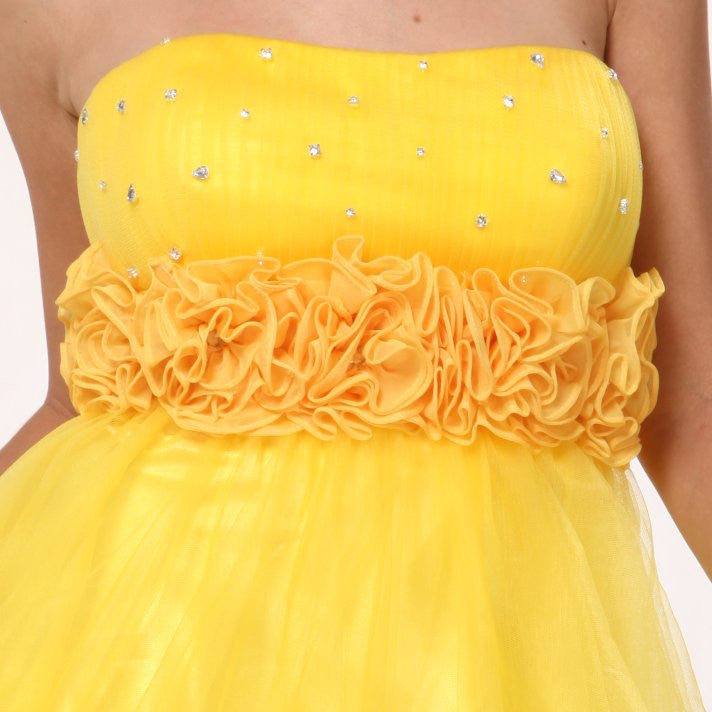CLEARANCE - Cinderella Divine 414 Short A-Line Tulle Dress (Size 8) by DiscountDressShop