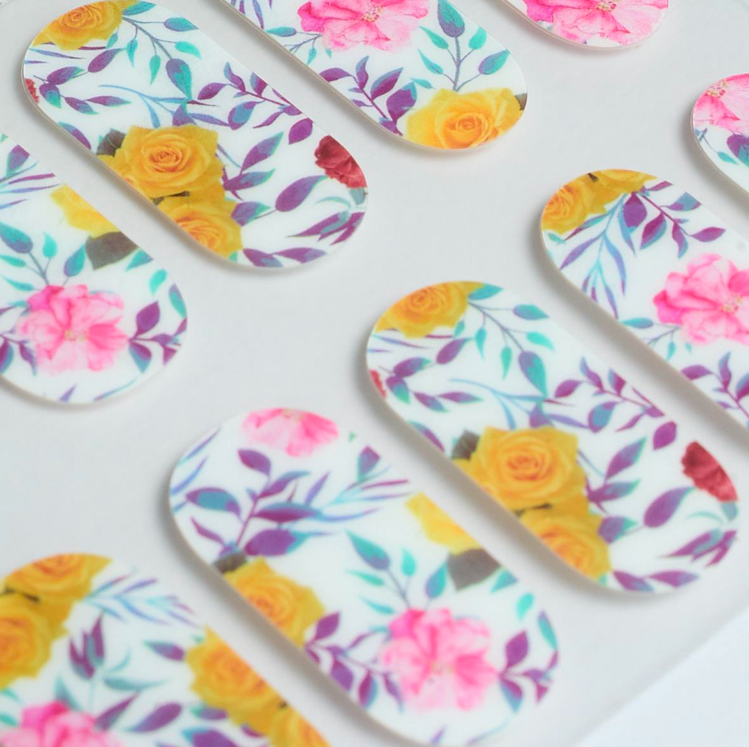 Floral Garden Gel Nails by Candied Nails