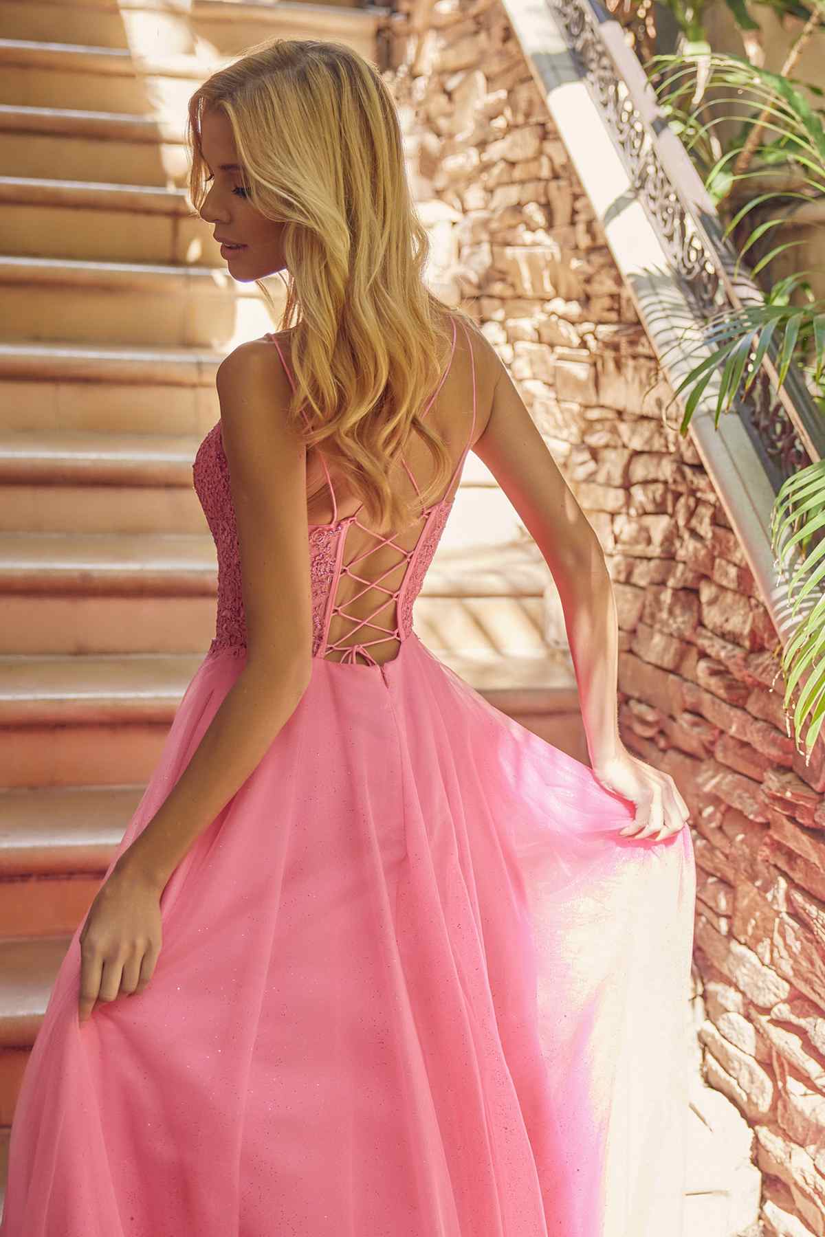 Juliet 268 Embroidered Sparkle Tulle Ball Gown by DiscountDressShop