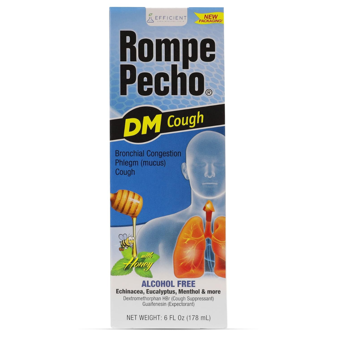 Rompe Pecho DM Expectorant Cough &amp; Cold Syrup (6oz) by Farmacias Savia