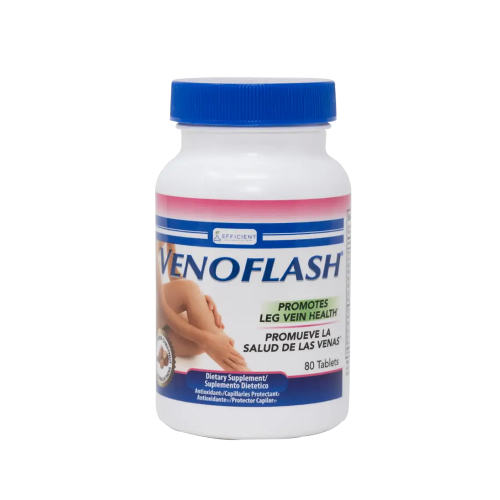 Efficient Venoflash Leg Vein Health Supplements (80 ct) by Farmacias Savia