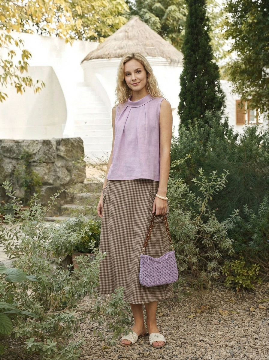 Colorful Woven Straw Shoulder Bag by LINTICO