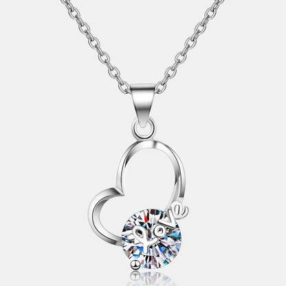 2 Carat Sparkala™ Heart 925 Sterling Silver Necklace by Sparkala