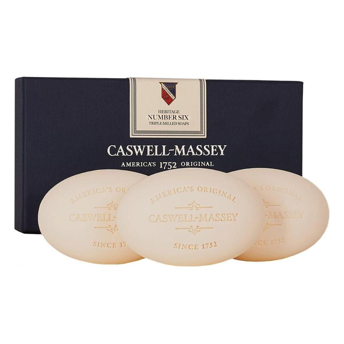 Caswell-Massey Bath Soap Box of Three 5.8 oz Each Bar Collection by Pasteur Pharmacy