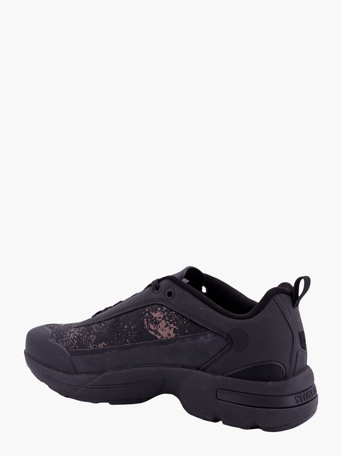 Stone Island Men Grime Man Black Sneakers