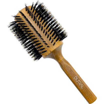 Dural Beech wood Round-Styler hair brush with boral bristles - 18 rows by Pasteur Pharmacy