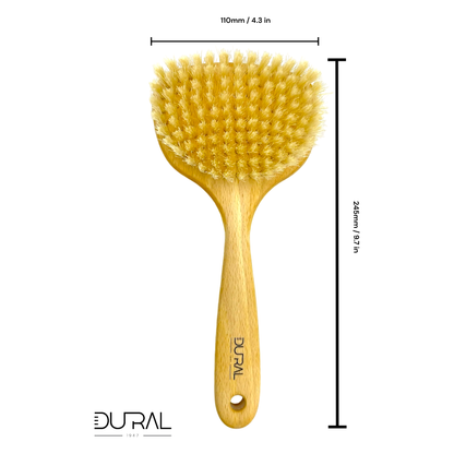 Dural Beech wood sauna &amp; massage brush with pure boar bristles by Pasteur Pharmacy