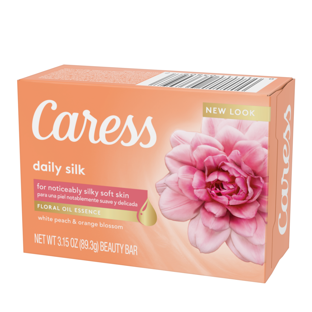 Caress Daily Silk White Peach &amp; Orange Blossom Beauty Bar (3.15oz) by Farmacias Savia