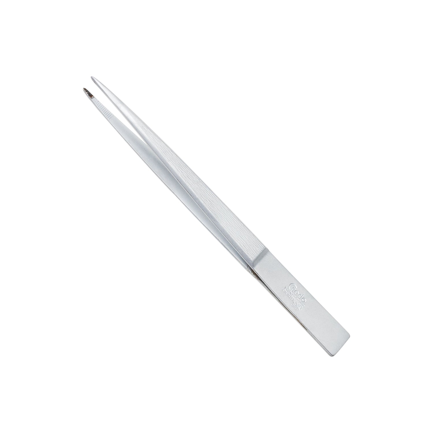Credo Tweezers Pointed 3"Mat Chromium Blister - 16 Oz by Pasteur Pharmacy