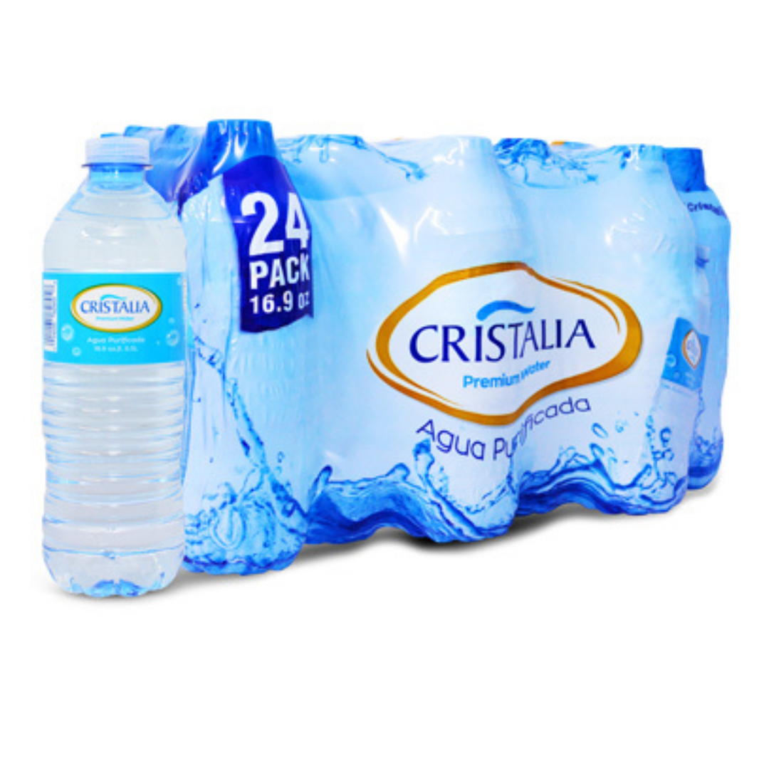 Cristalia Premium Water 24 Pack Bottles (16.9oz) by Farmacias Savia