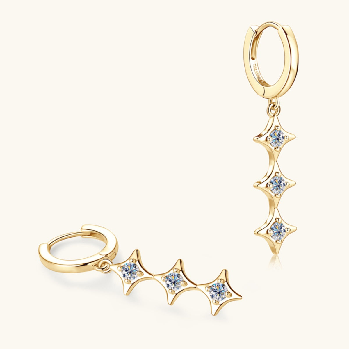 Sparkala™ Pure Sterling Silver Geometric Shape Earrings by Sparkala