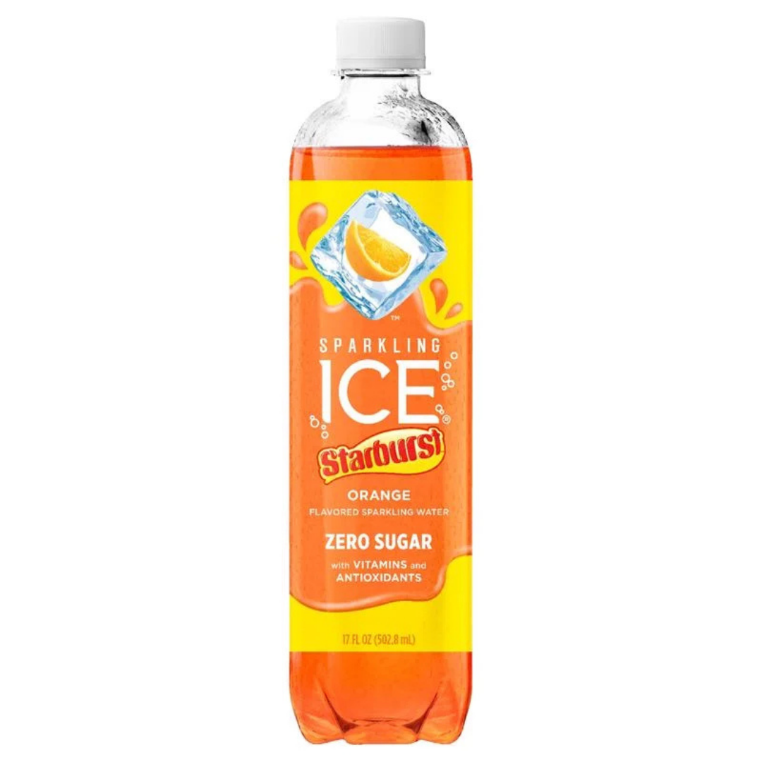 Sparkling Ice Starburst Orange Flavored Sparkling Water (17oz) by Farmacias Savia