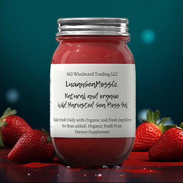 Organic Fresh Fruit Infused Sea Moss Gel 33 Flavor Choices! by Seamoss Global