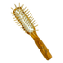 Dural Olive wood rubber cushion hair brush with long wooden pins by Pasteur Pharmacy