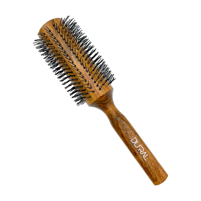 Dural Beech wood round-styler hair brush with nylon pins - 16 rows by Pasteur Pharmacy