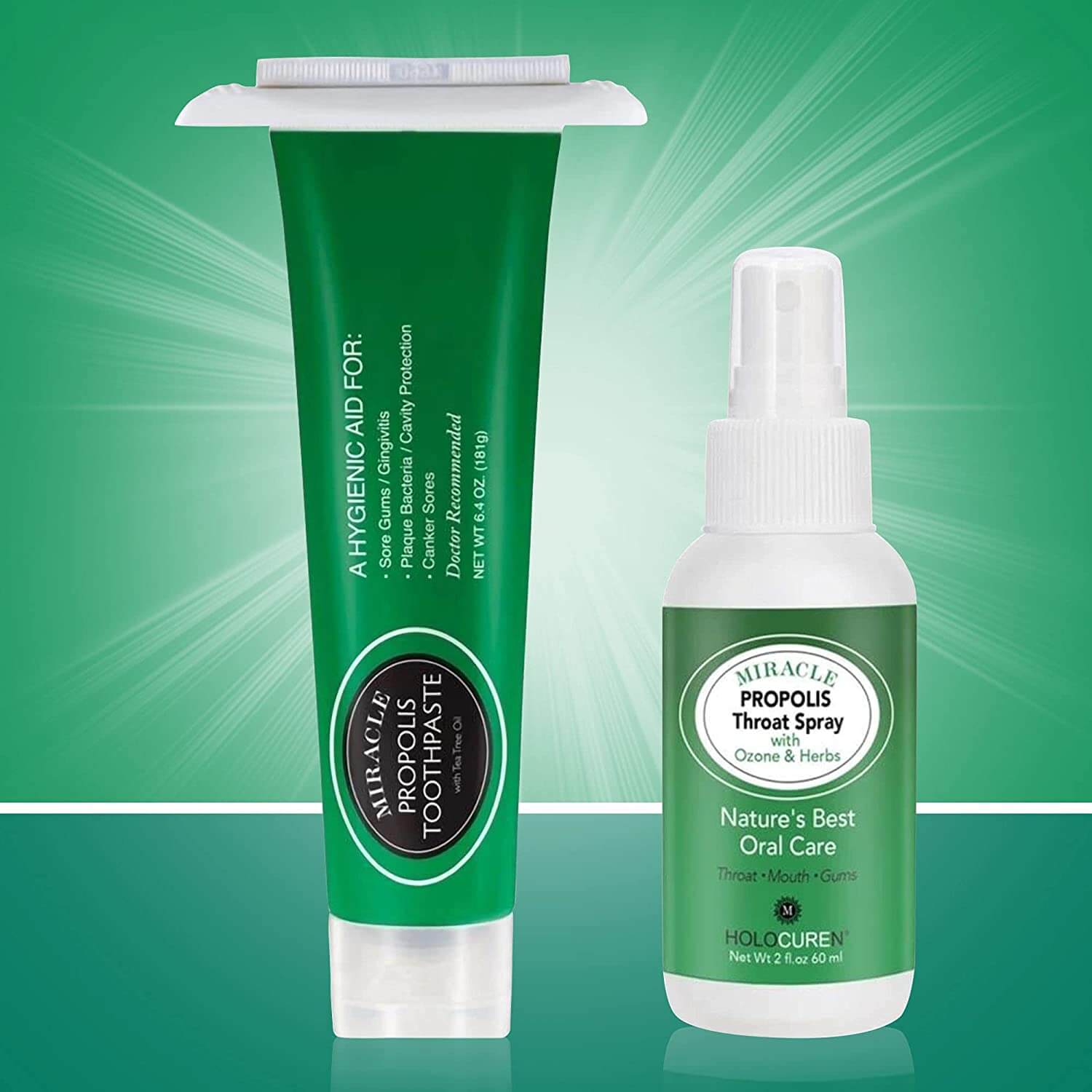 Holocuren Miracle Propolis Throat Spray with Echinacea &amp; 7 Herbs – 2 oz by HOLOCUREN - Official Website