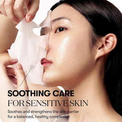 CICA Daily Soothing Mask 30 Sheets, Centella Asiatica &amp; Hyaluronic Acid for Moisturizing &amp; Hydrating, Instant Calm &amp; Glow, Skin Softening Facial Mask, Korean Face Mask by Korean Skin Care