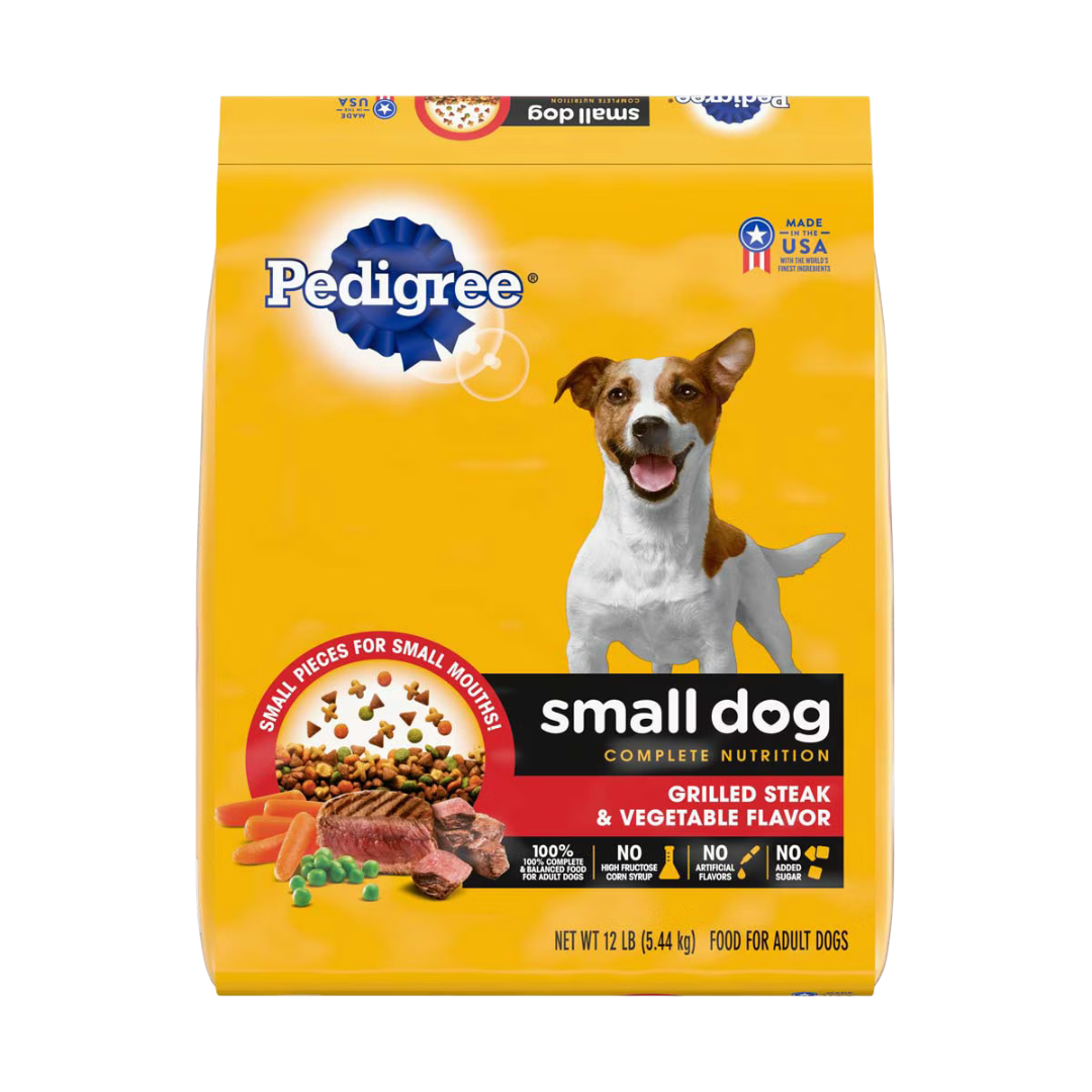 Pedigree Small Dog Steak &amp; Vegetable Dry Dog Food (12lb) by Farmacias Savia