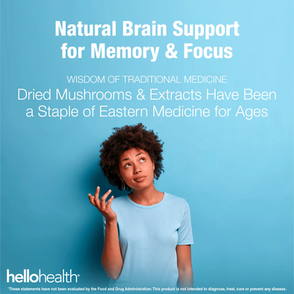 10-in-1 Mushroom Complex capsules by hellohealth