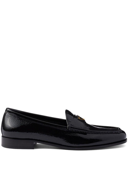 Prada Women Patent Leather Loafers by Luosophy