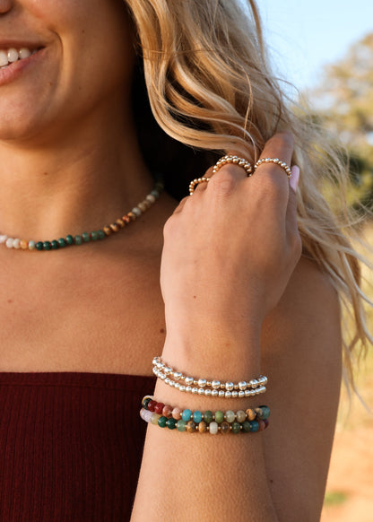 Natural Gemstone Necklace + 14k Gold Filled Toggle : Sedona by CanyonLeaf