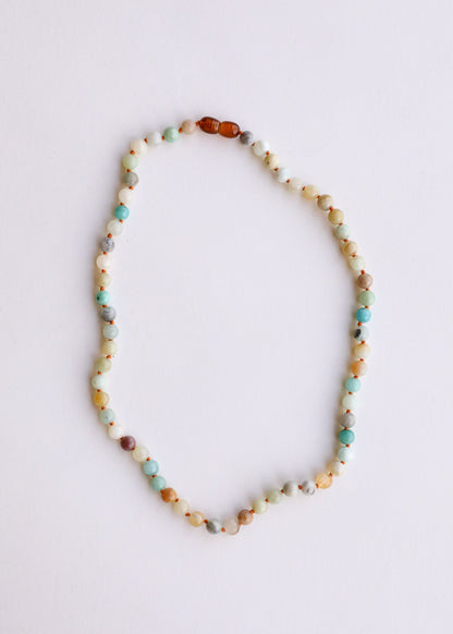 Natural Amazonite Gemstone || Beaded Necklace by CanyonLeaf