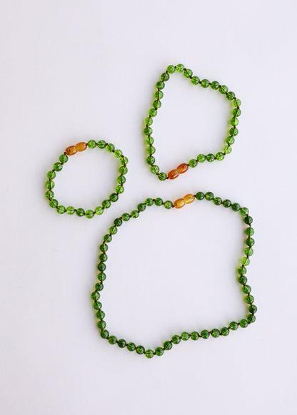 Pure Gemstone + Peridot || Anklet or Bracelet by CanyonLeaf