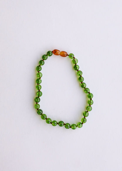 Pure Gemstone + Peridot || Anklet or Bracelet by CanyonLeaf
