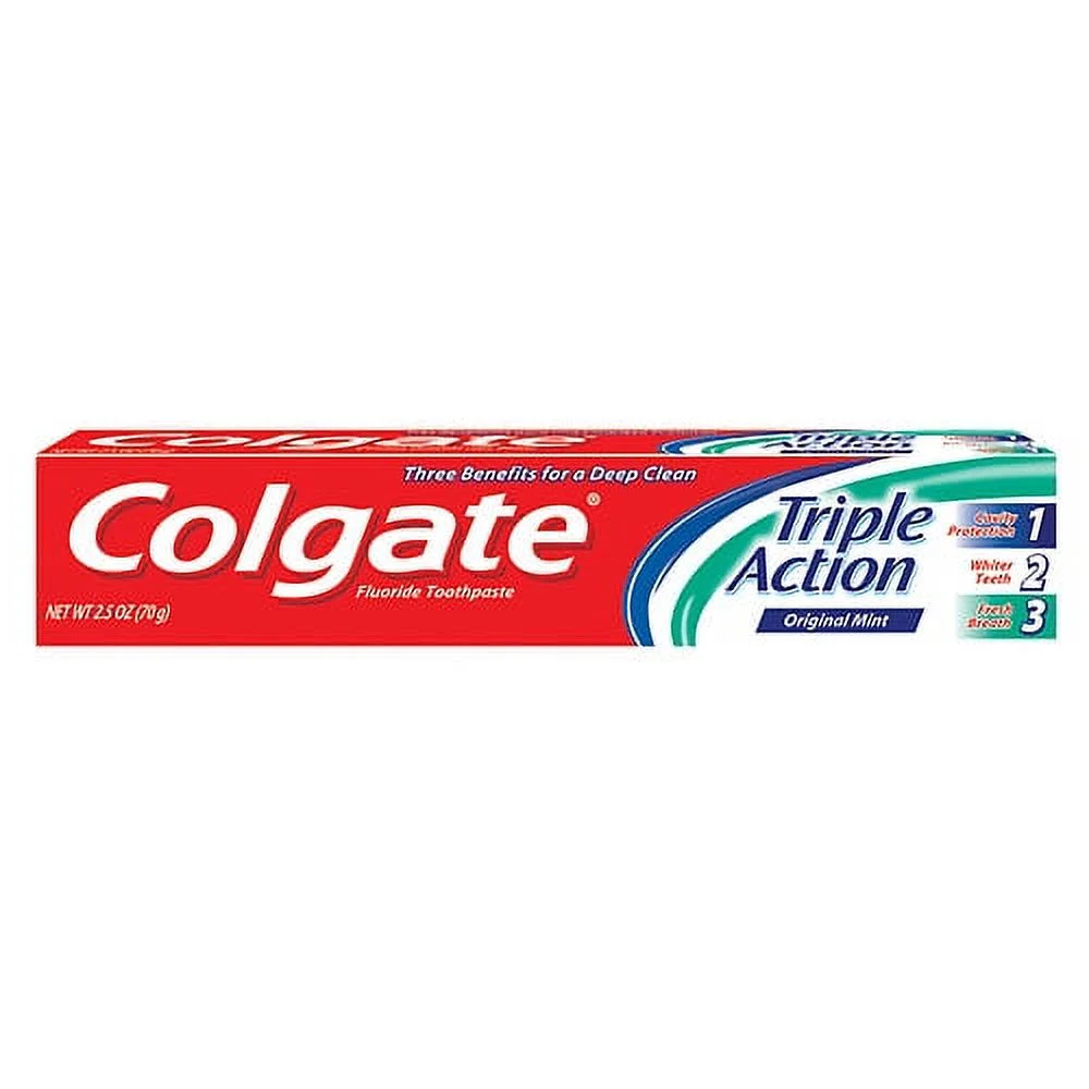 Colgate Triple Action Toothpaste, Original Mint (2.5oz) by Farmacias Savia