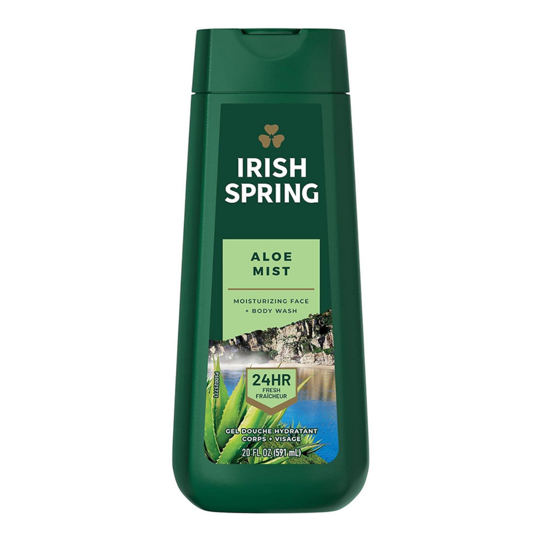 Irish Spring Aloe Mist Body Wash 24HR (20oz) by Farmacias Savia