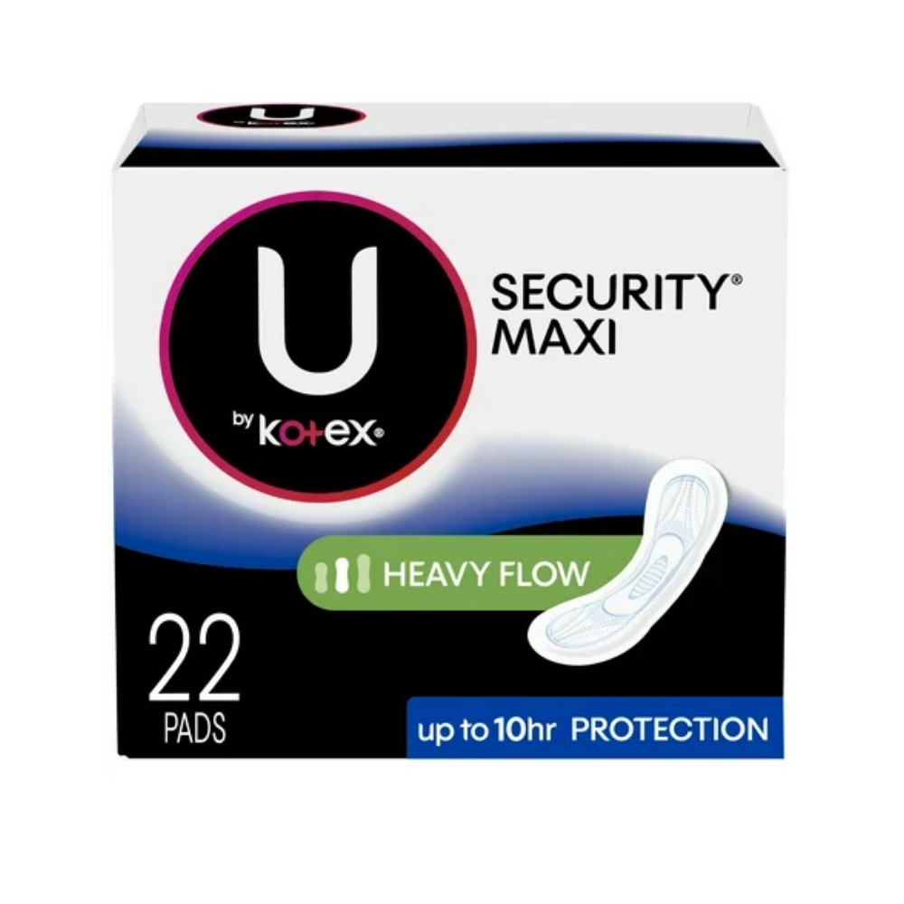 U by Kotex Maxi Pads Heavy Flow Long (22 ct) by Farmacias Savia