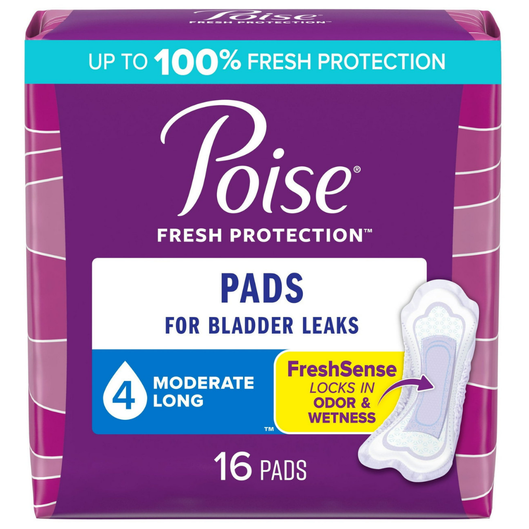Poise Fresh Protection Moderate Ultra Length Pads (16 Pads) by Farmacias Savia