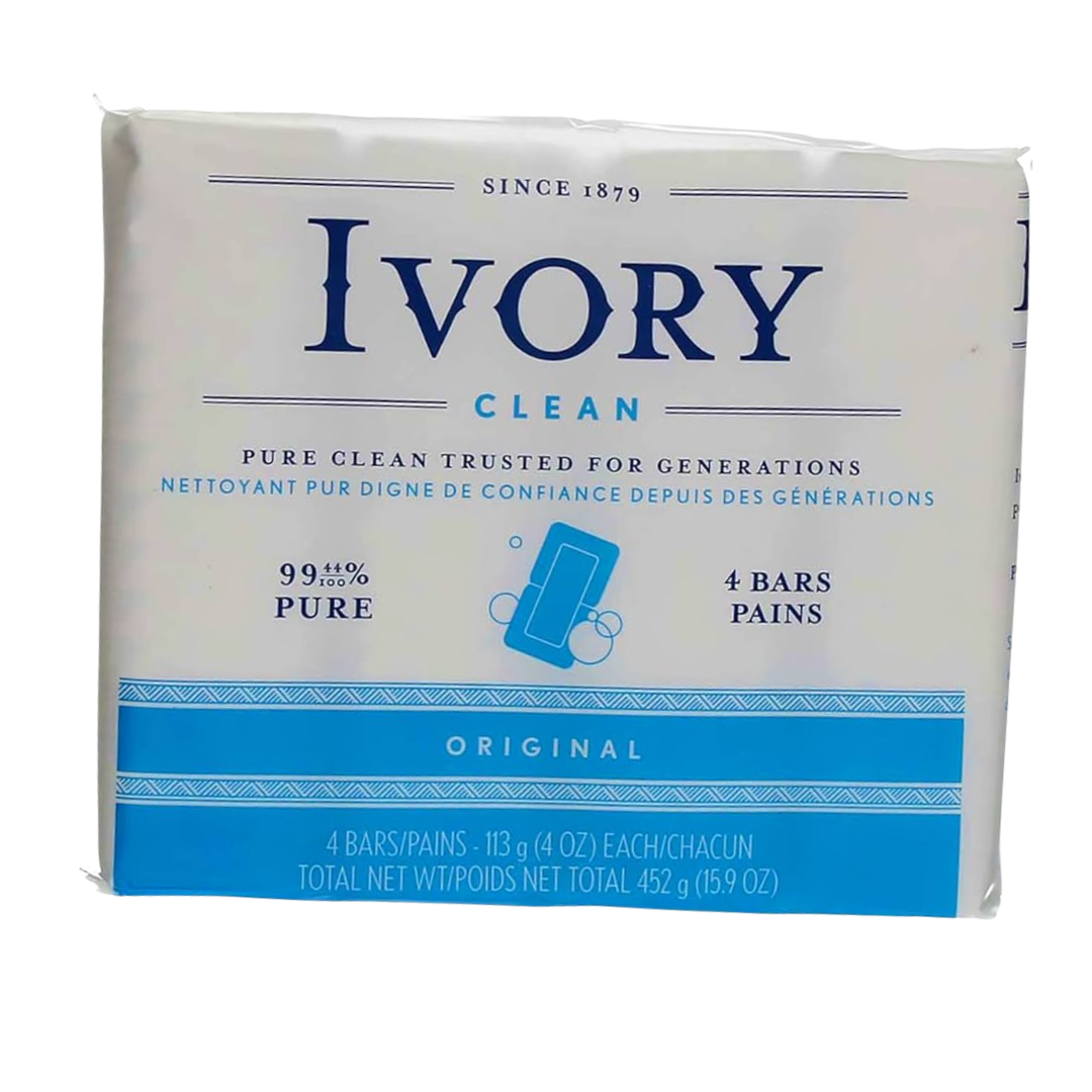 IVORY Original Bar Soap 4 x 4 oz by Farmacias Savia