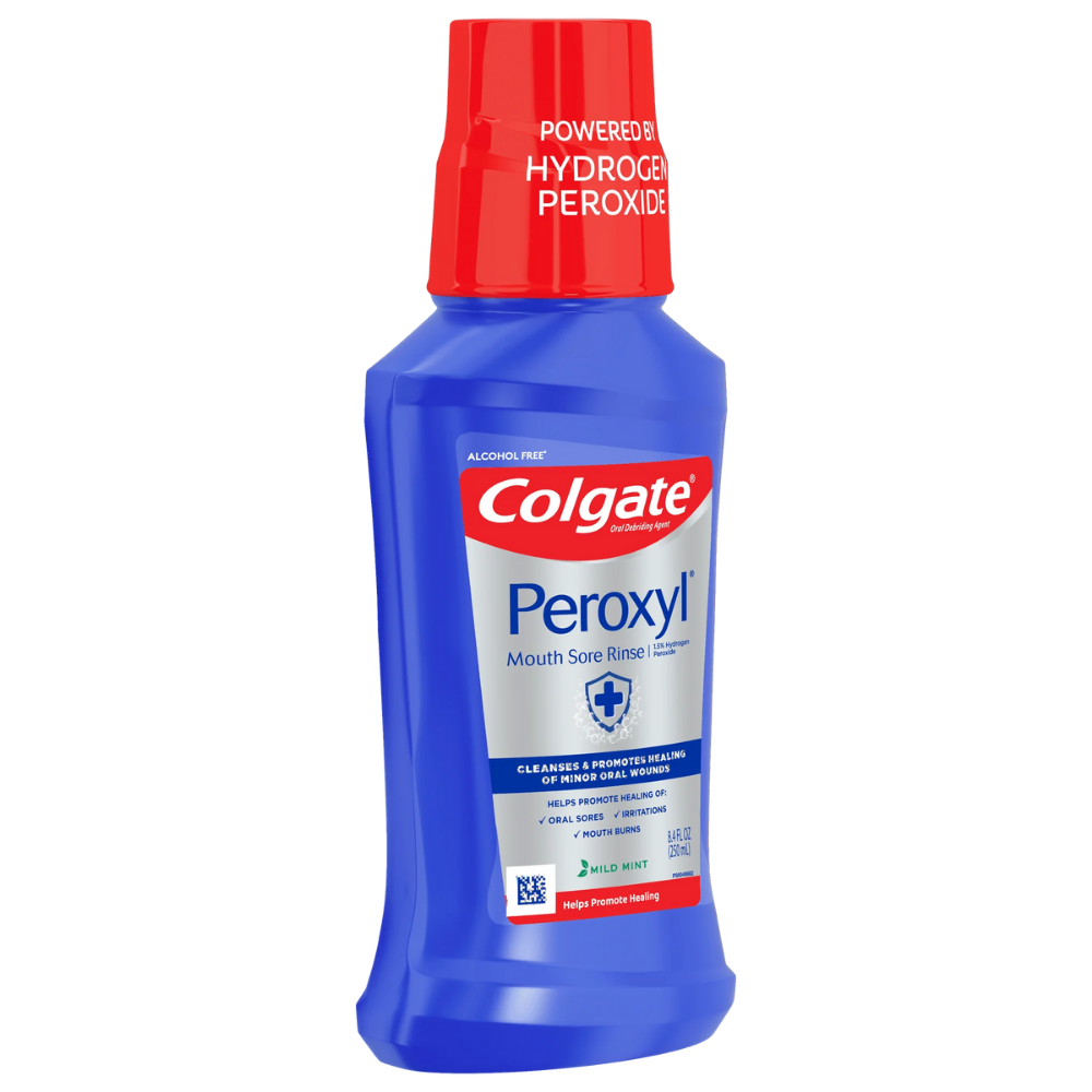 Colgate Peroxyl Mouth Sore Rinse Wash (8.45 fl oz) by Farmacias Savia