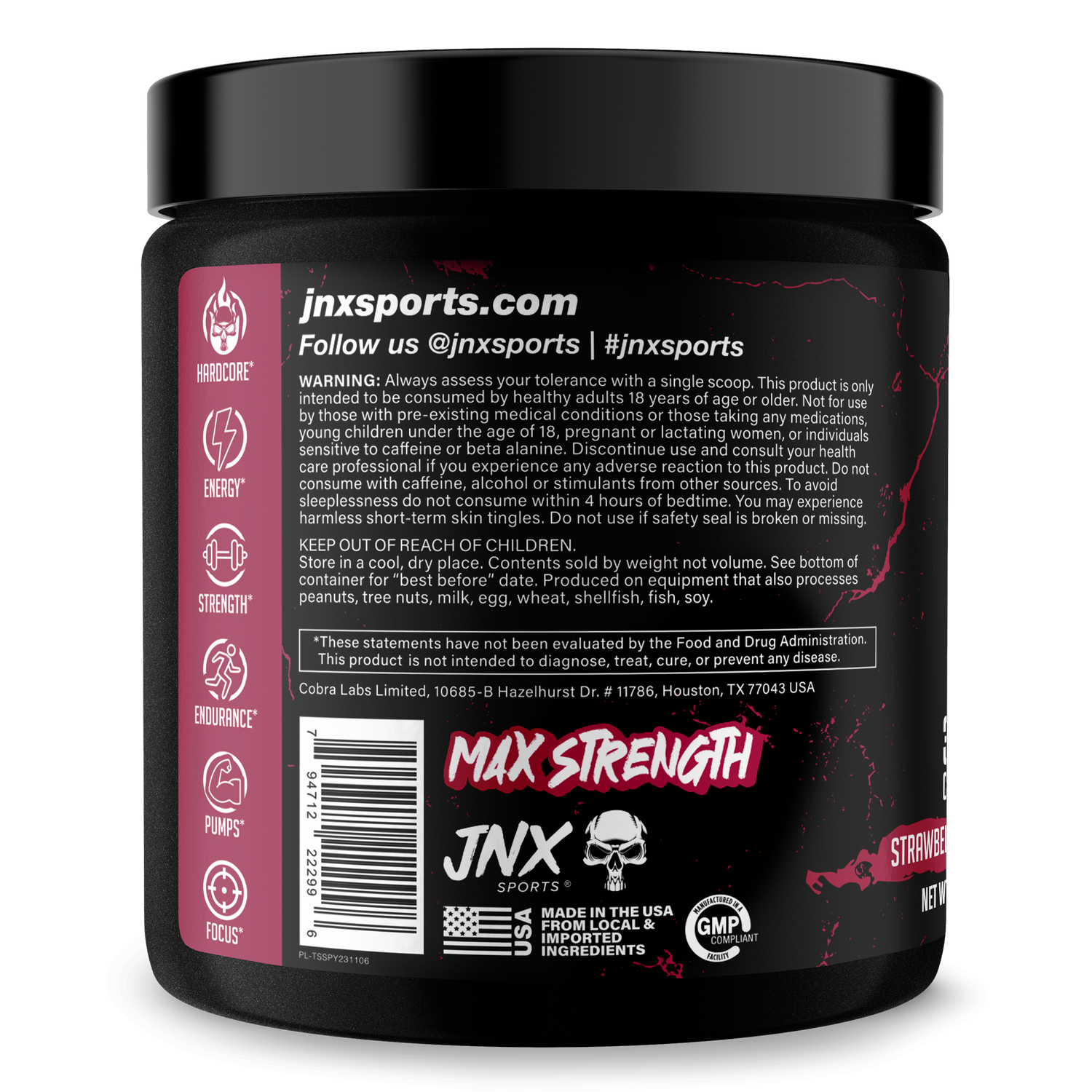 The Shadow! Pre-Workout by JNX Sports