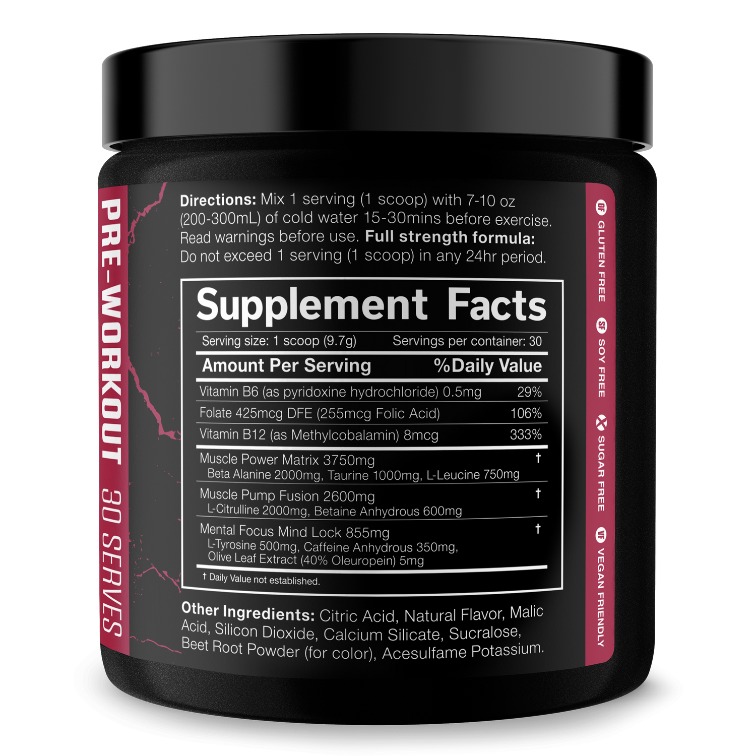 The Shadow! Pre-Workout by JNX Sports