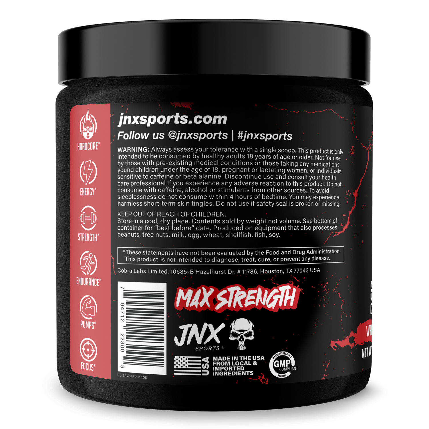 The Shadow! Pre-Workout by JNX Sports