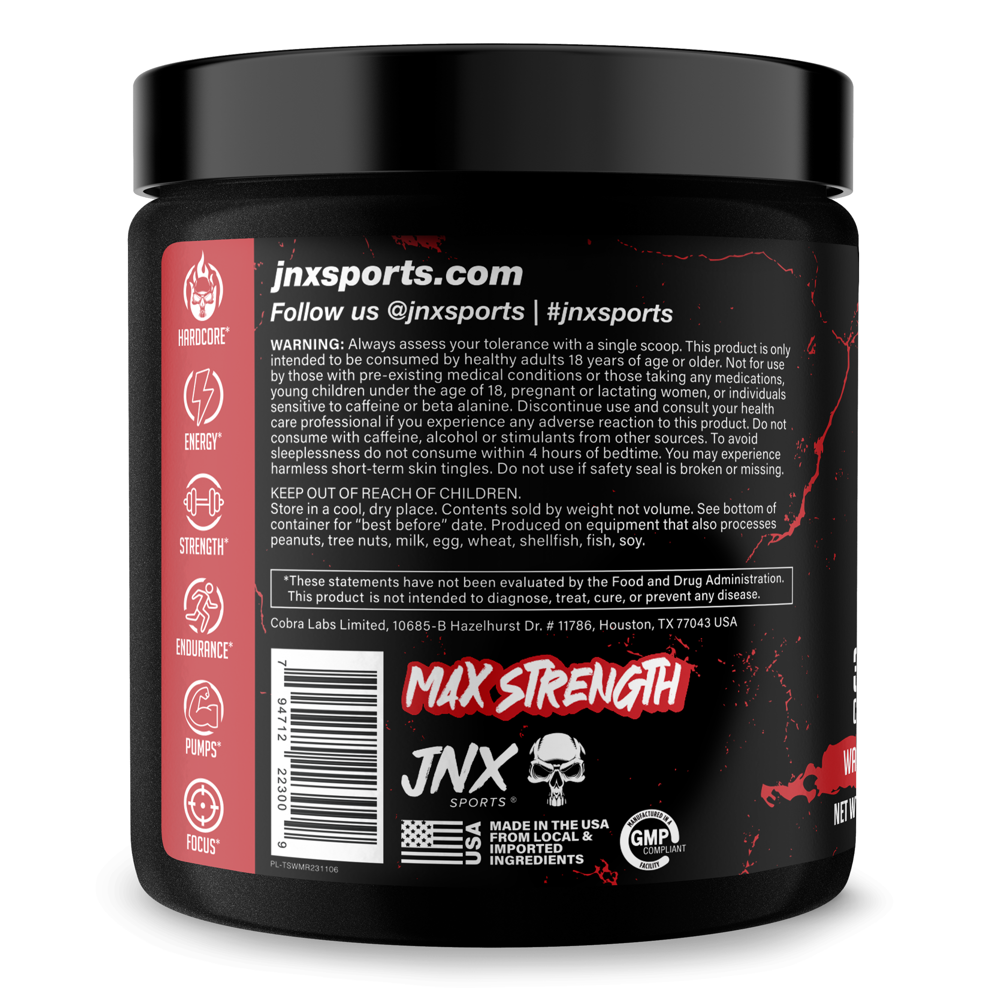 The Shadow! Pre-Workout by JNX Sports