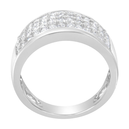 14K White Gold Round Cut Diamond Ring (1.0 Cttw, H-I Color, SI2-I1 Clarity) - Size 6-1/2