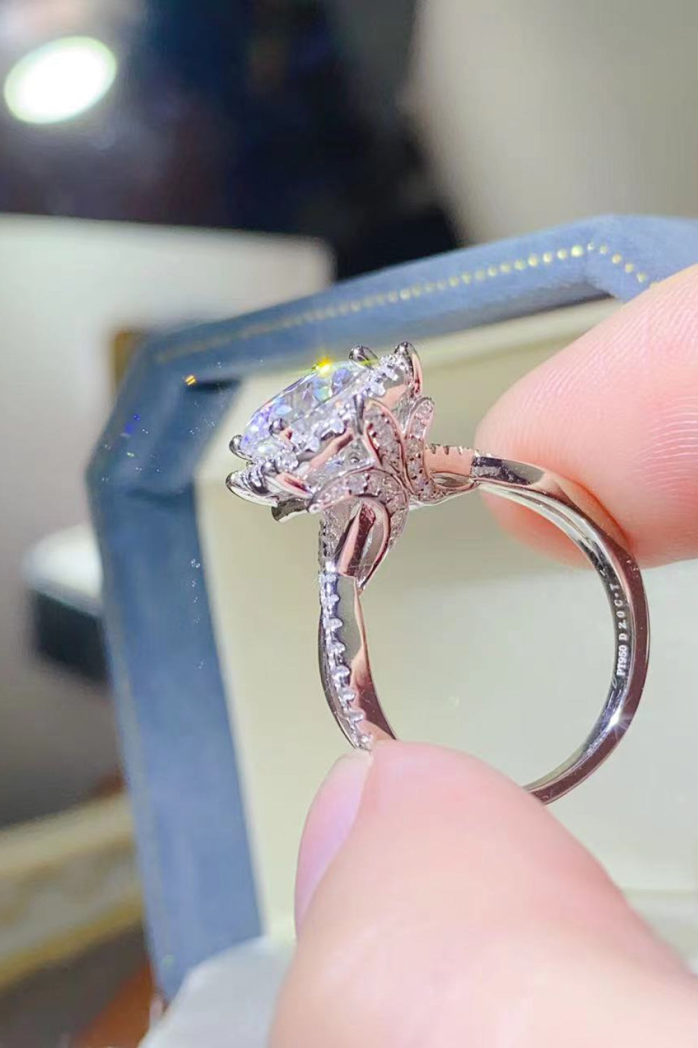 2 Carat Brilliant Round Cut Sparkala™ Platinum Over Pure Sterling Silver Ring by Sparkala