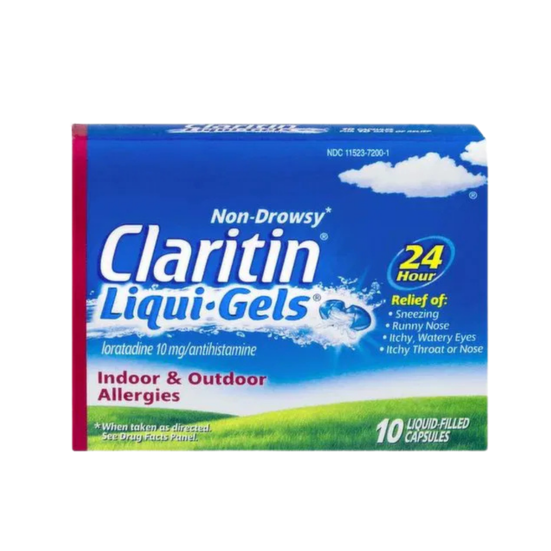Claritin 24 Hour Non-Drowsy Allergy Relief Liqui-Gels (10ct) by Farmacias Savia