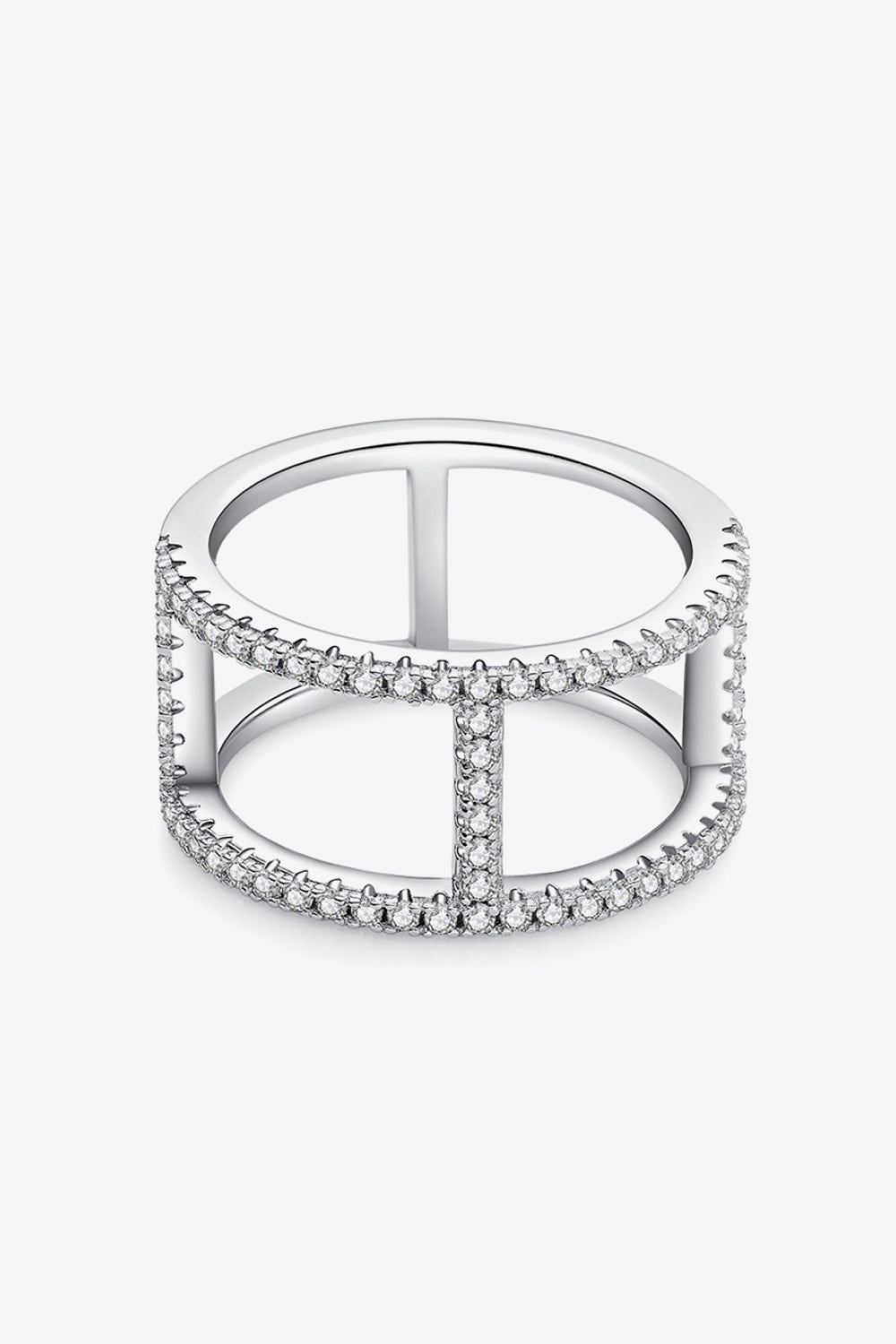 Always Get Better Sparkala™ Box Ring (Platinum Over Pure Sterling Silver) by Sparkala
