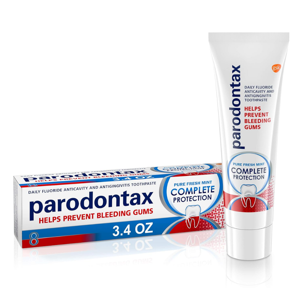 Parodontax Pure Fresh Mint Complete Protection for Bleeding Gums Toothpaste (3.4oz) by Farmacias Savia