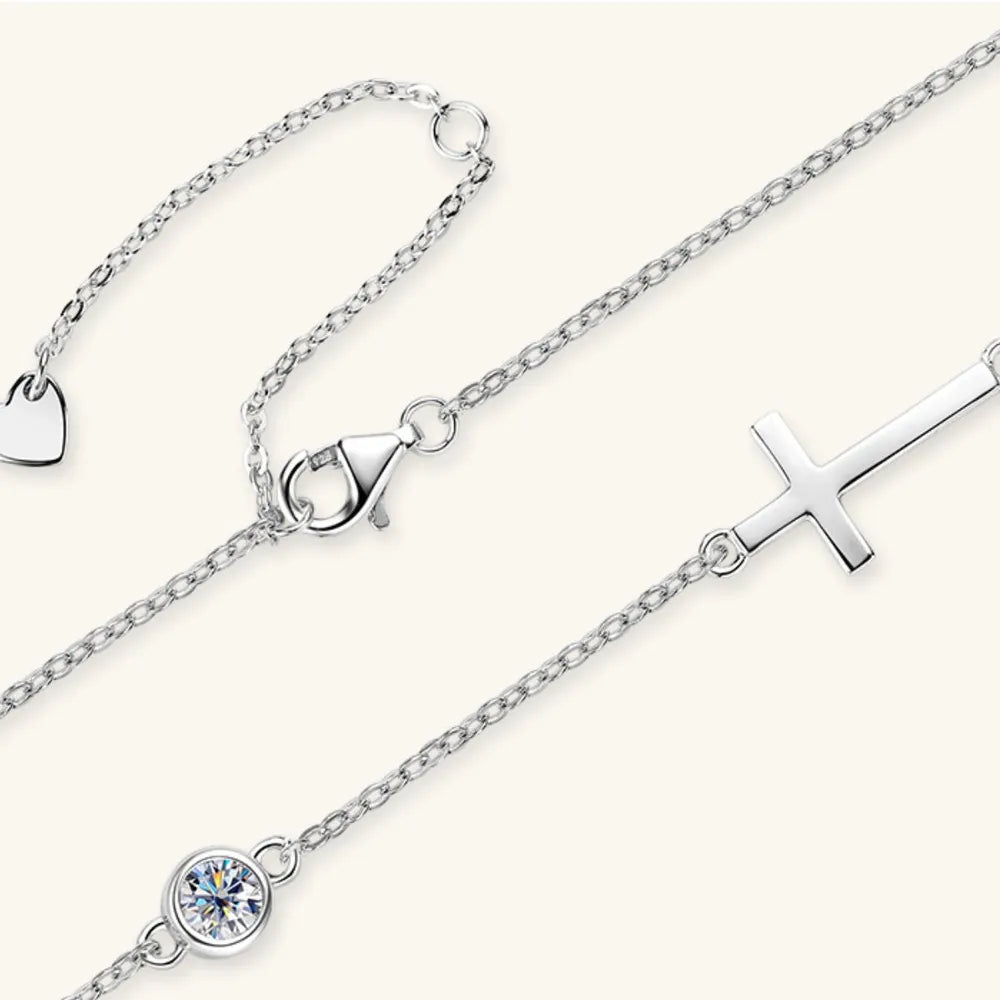 Cross 925 Sterling Silver Sparkala™ Necklace by Sparkala