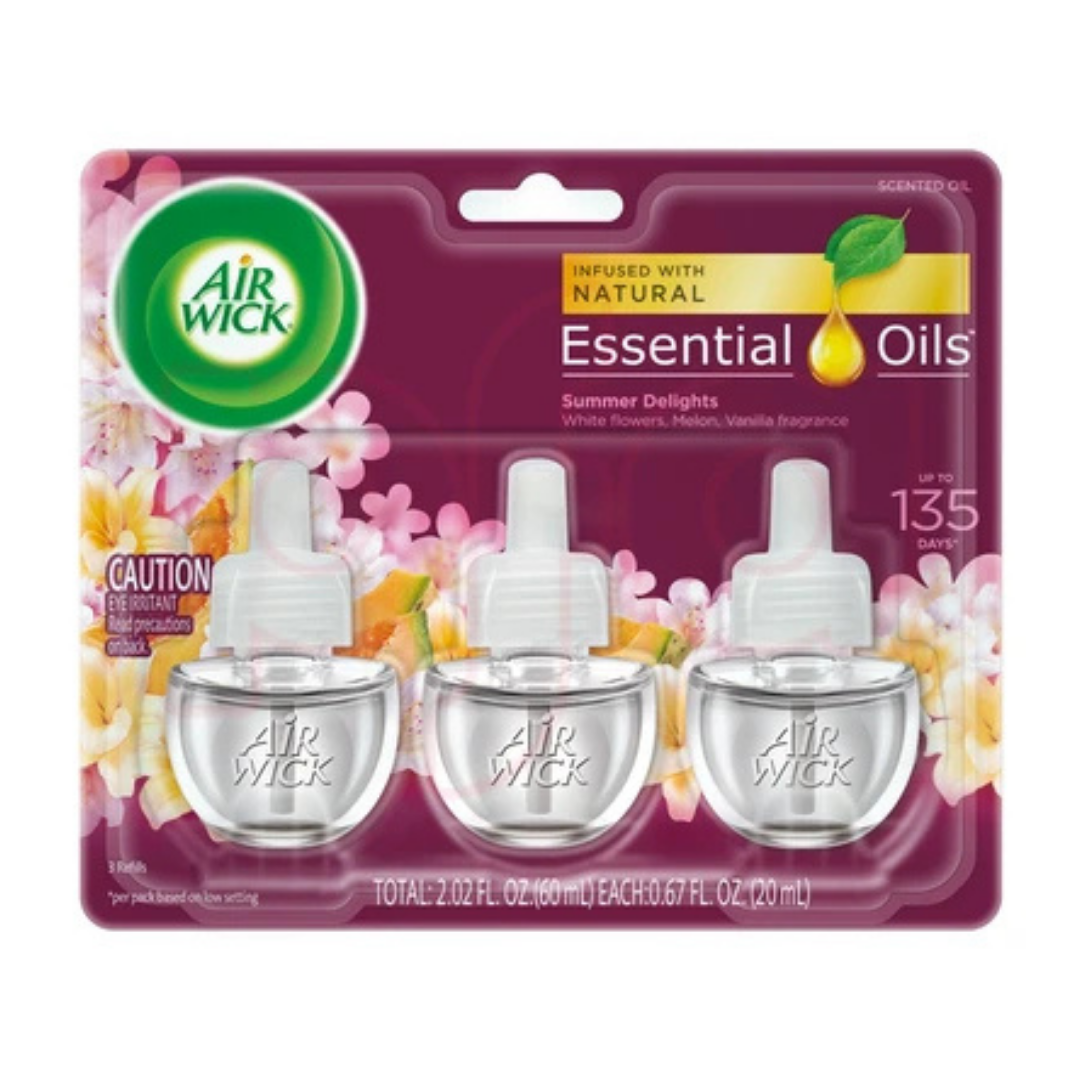 Air Wick Scented Oil Refills Summer Delights (3 Pack) by Farmacias Savia
