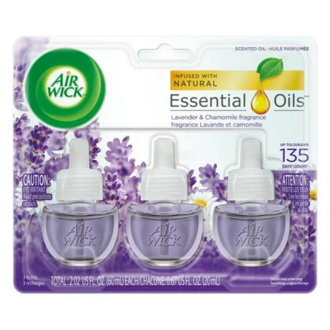 Air Wick Scented Oil Refills Lavender &amp; Chamomile (3 Pack) by Farmacias Savia