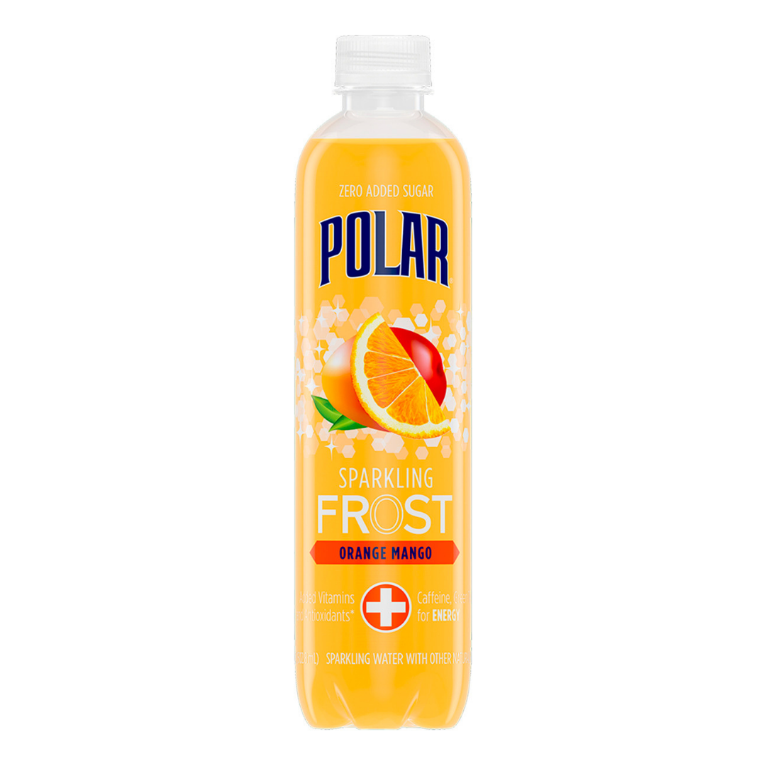 Polar Frost Orange Mango Sparkling Water (16oz) by Farmacias Savia