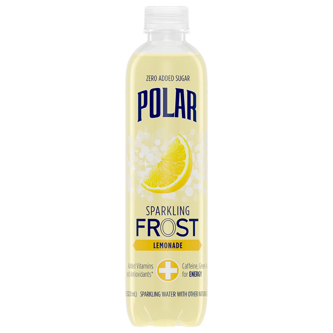 Polar Frost Lemonade Sparkling Water (16oz) by Farmacias Savia