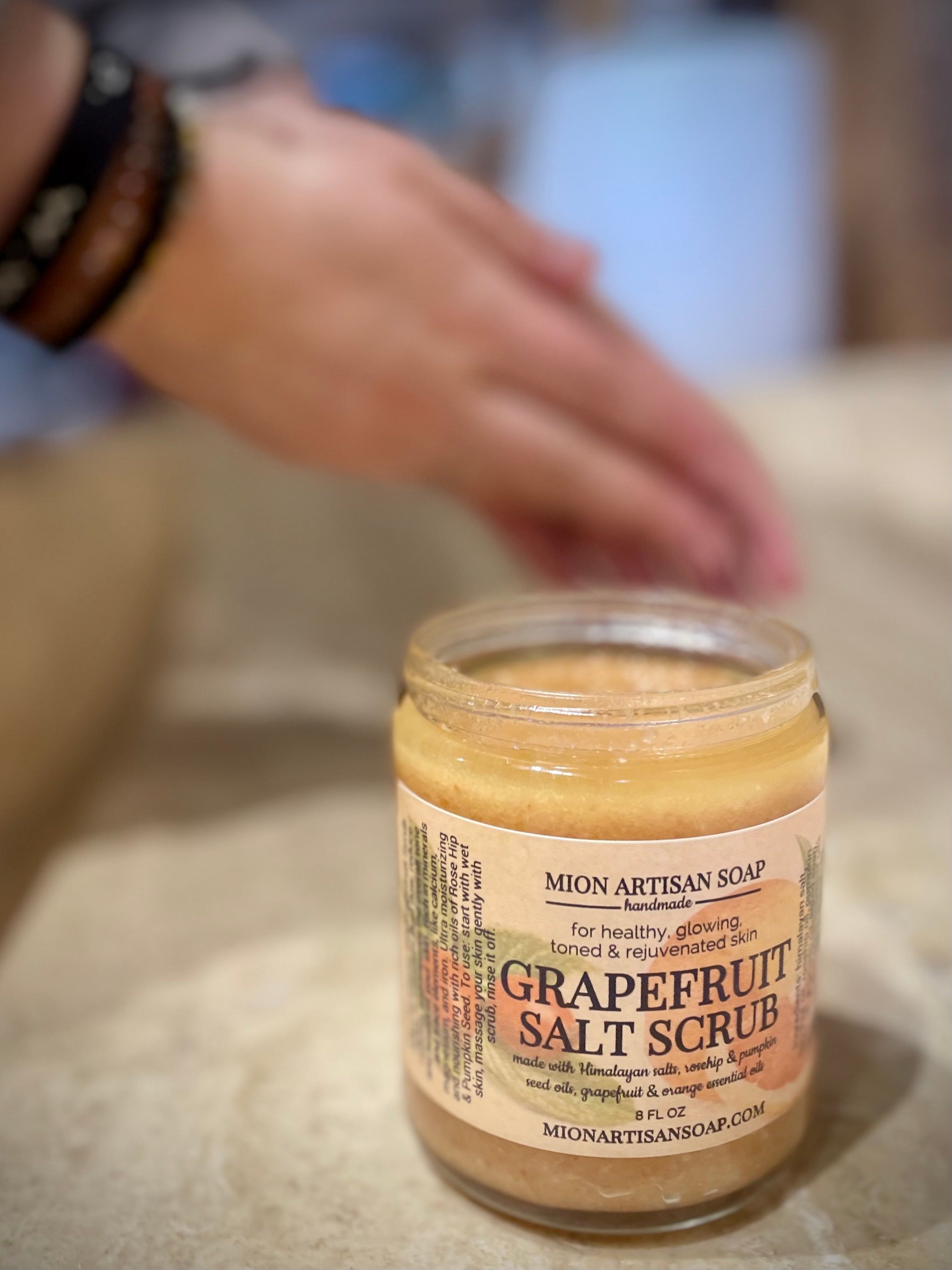 Himalayan Salt Grapefruit Scrub | Coarse by MION Artisan Soap Co.