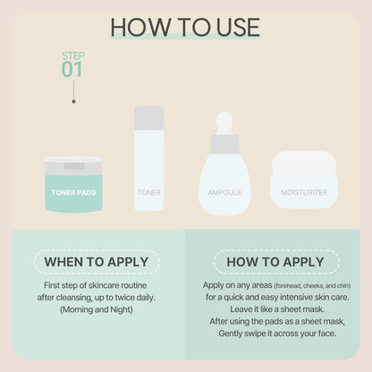 Cica Bakuchiol Calming Pad | Korean Skincare Toner Pad (150Ml/5.07 Fl.Oz.) by Korean Skin Care